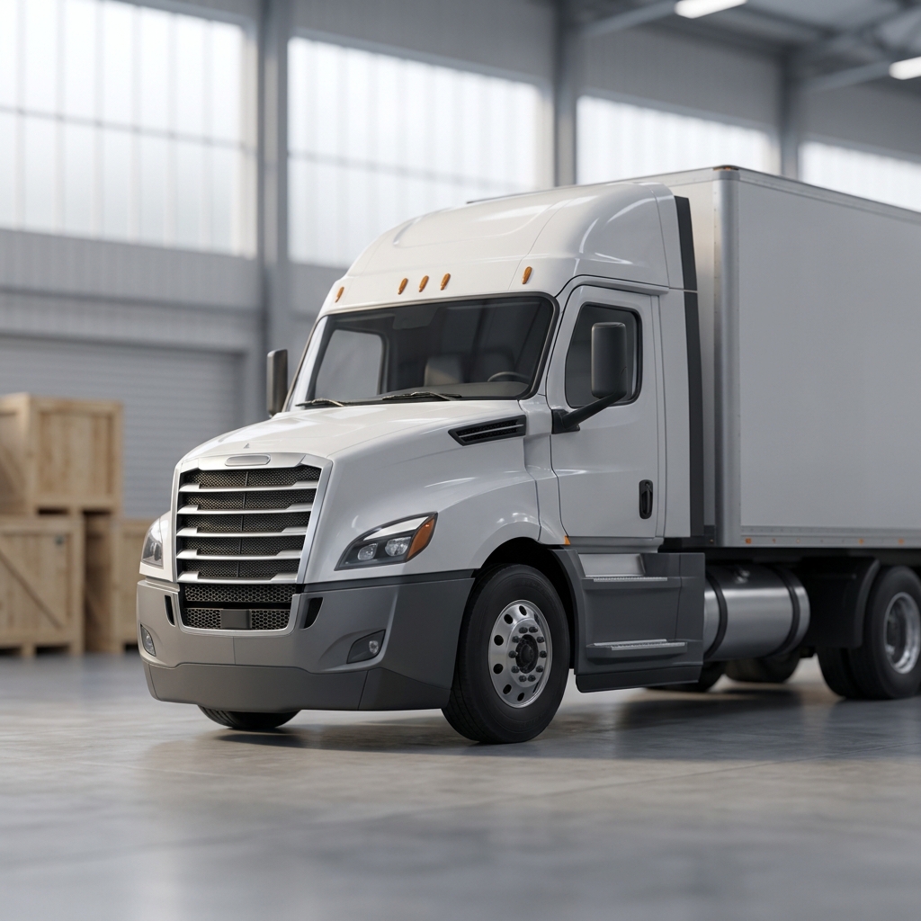 FedEx Freight LTL semi truck on highway transport route